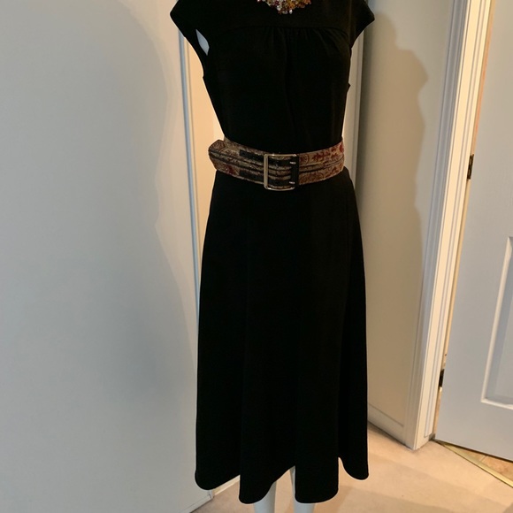 Diane Von Furstenberg black long dress - Picture 3 of 6